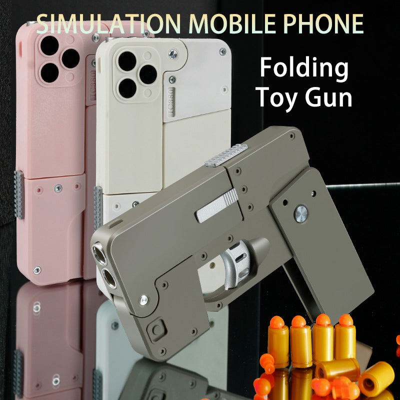 Folding Toy Mobile Phone Appearance Gun